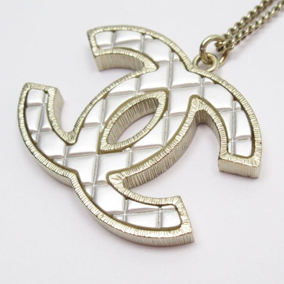 CHANEL Gold Logo Necklace - Picture 4 of 5